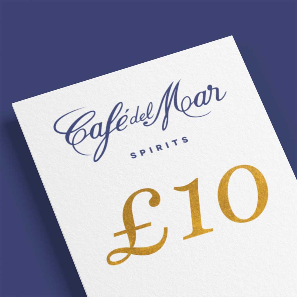 A £10 Cafe del Mar Spirits Gift Card